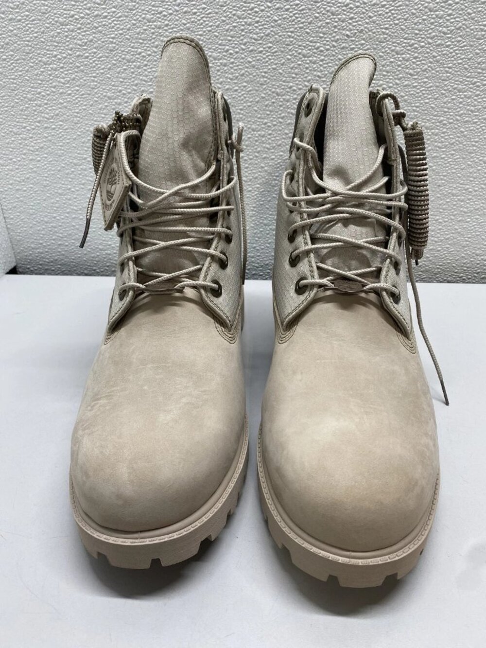 Timberland Mens Heritage 6" Waterproof Leather Nylon Boots Size 11.5 M Beige - Picture 12 of 14